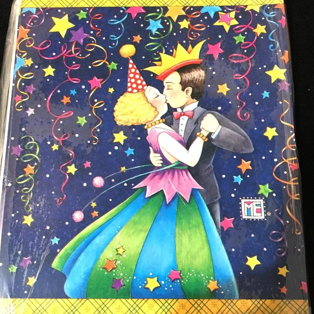 Vtg New Year’s Eve Invitation Mary Engelbreit